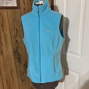 Columbia Sky Blue Sleeveless Fleece Vest
